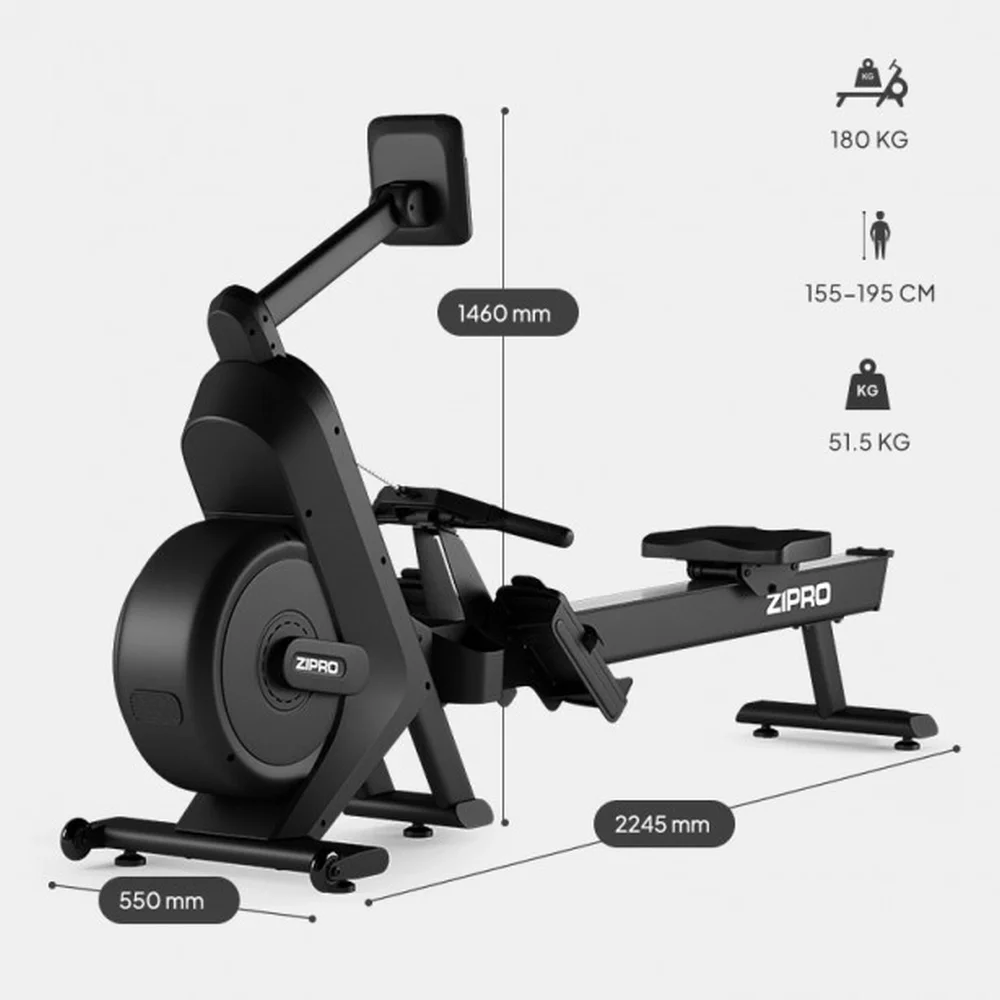 Dimenzije sprave za veslanje Power 10 Dimenzije sprave za veslanje Power 10