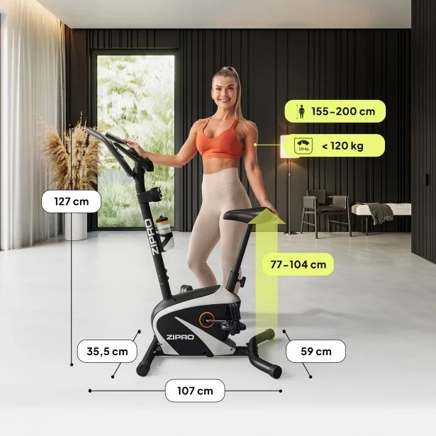Zipro Beat RS – raspon visine korisnika Zipro Beat RS – raspon visine korisnika