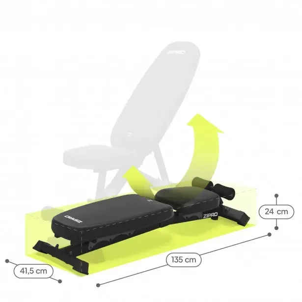 Zipro Jacked – dimenzije sjedala Zipro Jacked – dimenzije sjedala