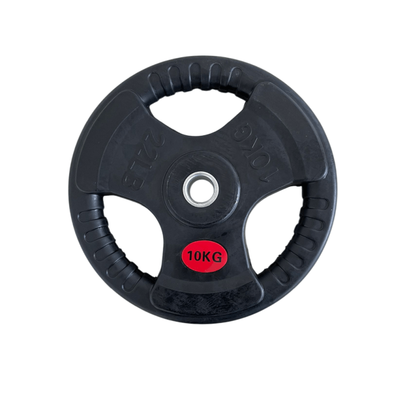 Uteg gumirani tri-grip 10kg 30mm Fight Line