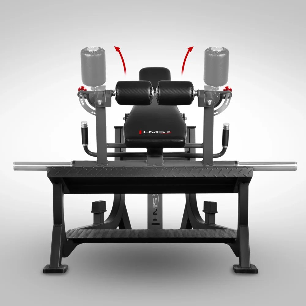 Prednji prikaz hip thrust sprave MHT8232 Prednji prikaz hip thrust sprave MHT8232
