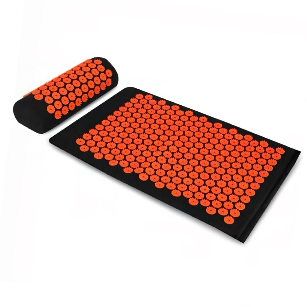 Set akupresurna prostirka i jastuk FIGHT LINE narančasta