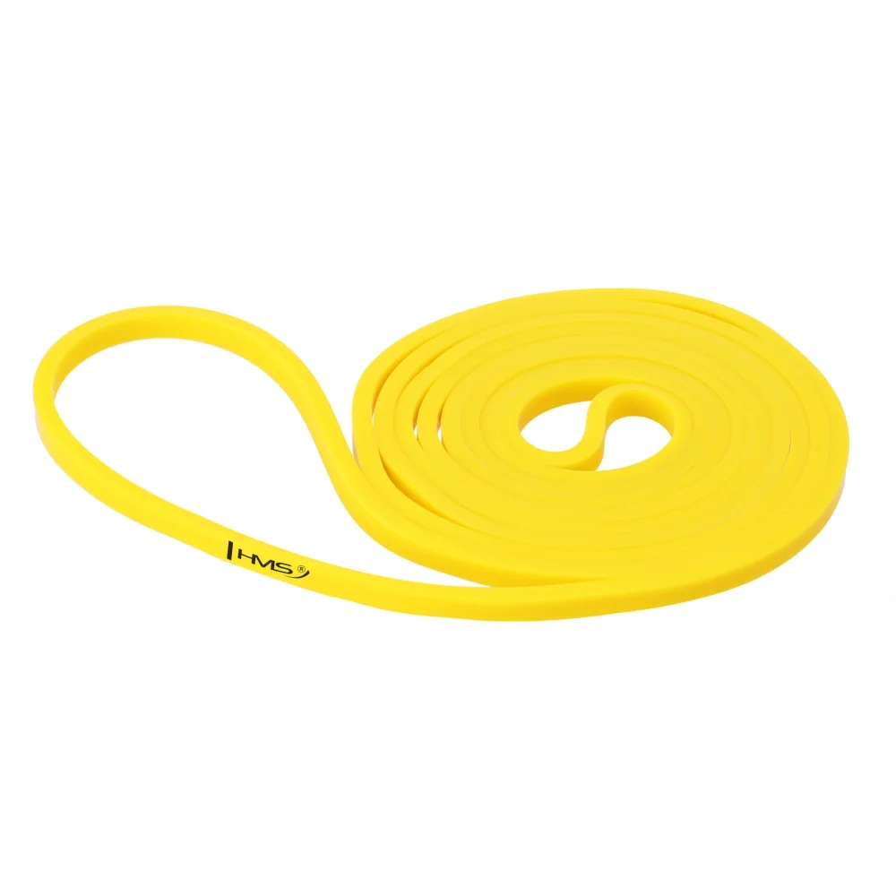 Elastična traka za vježbanje Power Band 208 x 0,64 cm žuta HMS GU05