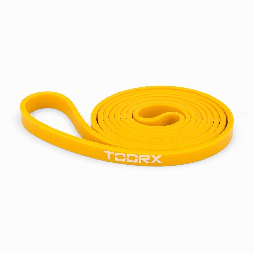 Elastična traka za vježbanje Power Band 208 x 0,65 cm žuta Toorx AHF-251 Pro