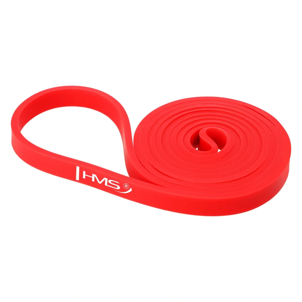 Elastična traka za vježbanje Power Band 208 x 1,3 cm crvena HMS GU05