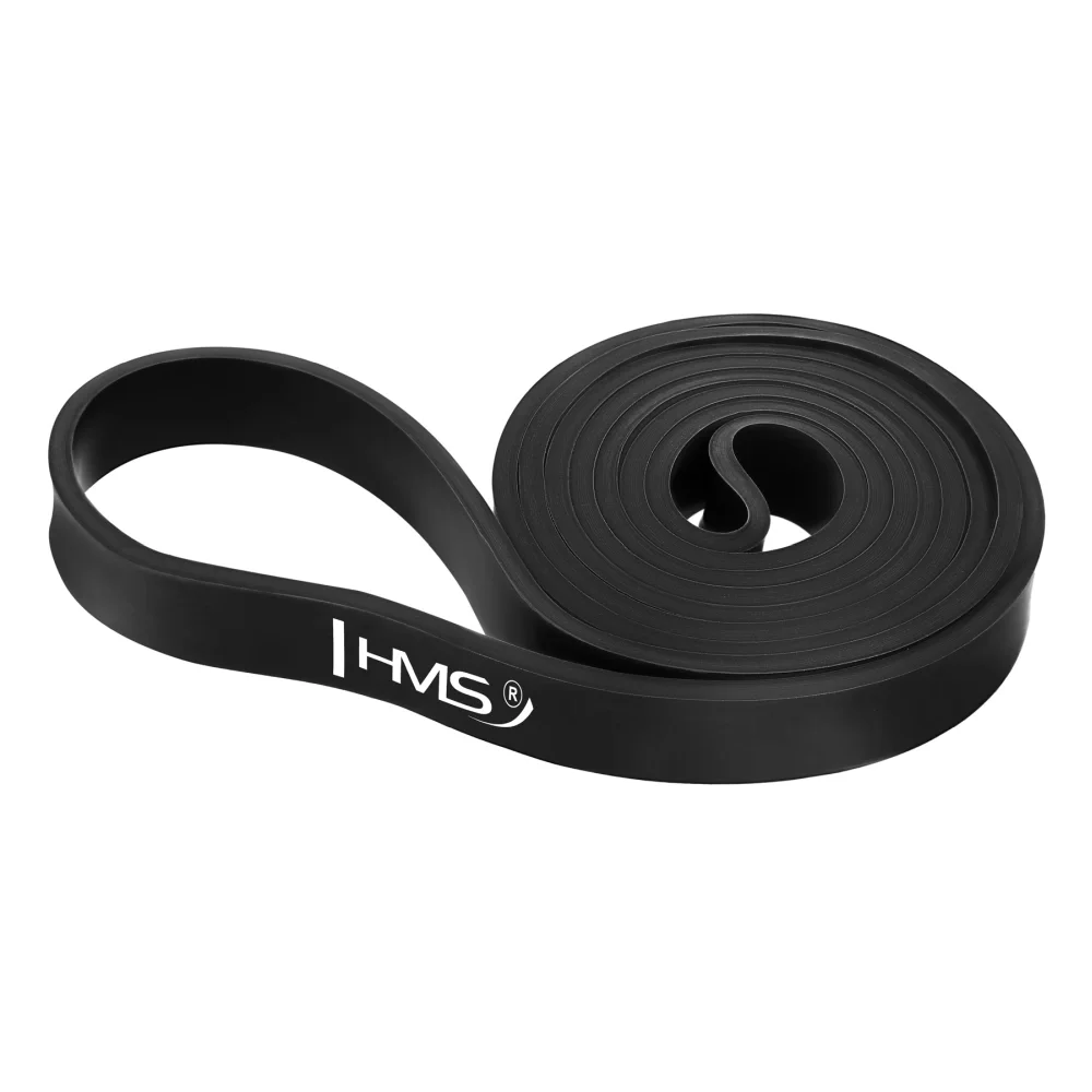 Elastična traka za vježbanje Power Band 208 x 2,2 cm crna HMS GU05