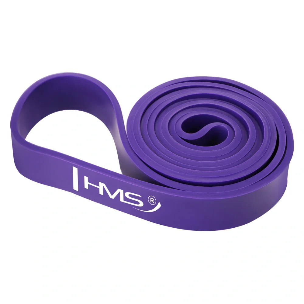 Elastična traka za vježbanje Power Band 208 x 3,2 cm ljubičasta HMS GU05