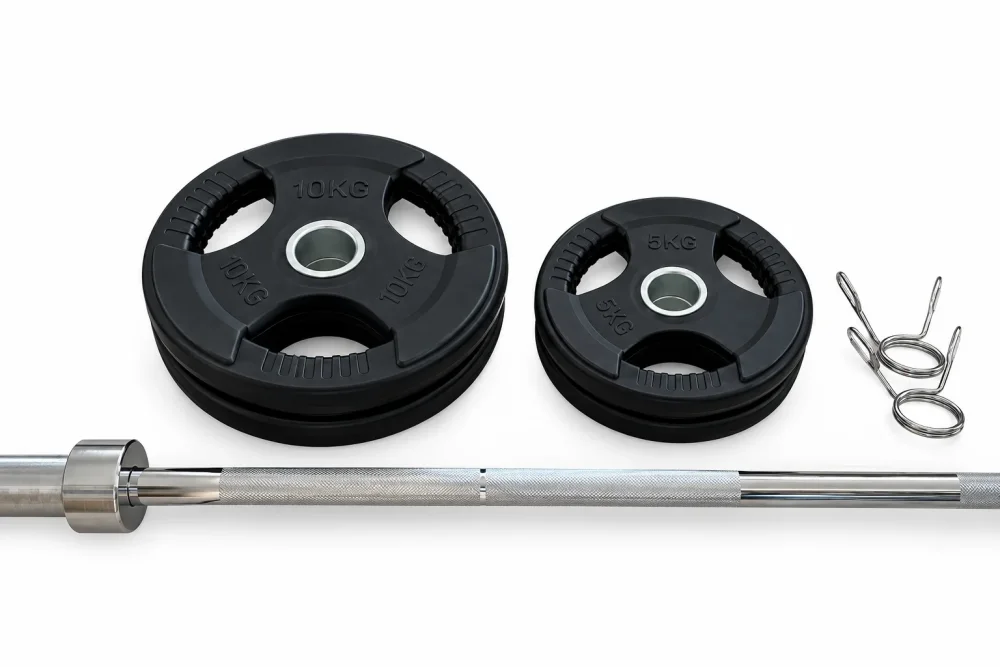 Komplet olimpijskih uteži s palico 50 kg – Fight Line