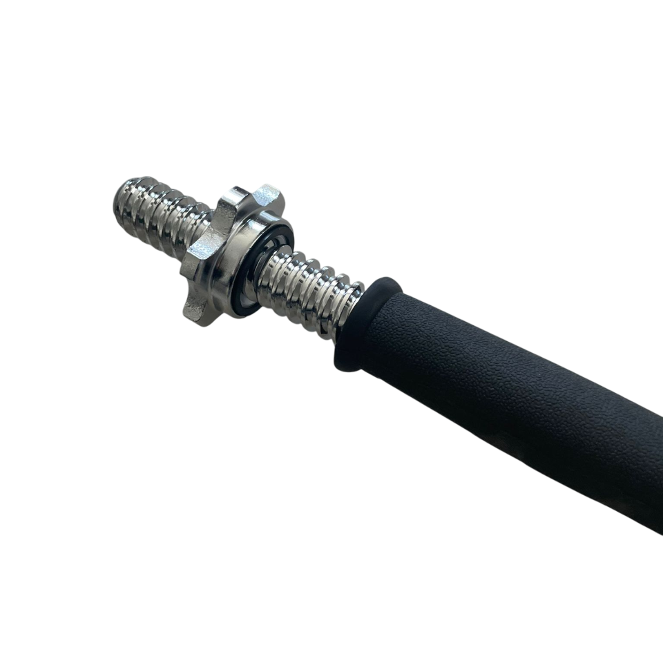 Kratka jednoručna šipka s navojima 40cm fi 25mm gumirana Fight Line