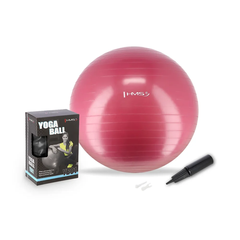Pilates lopta 65cm crvena HMS