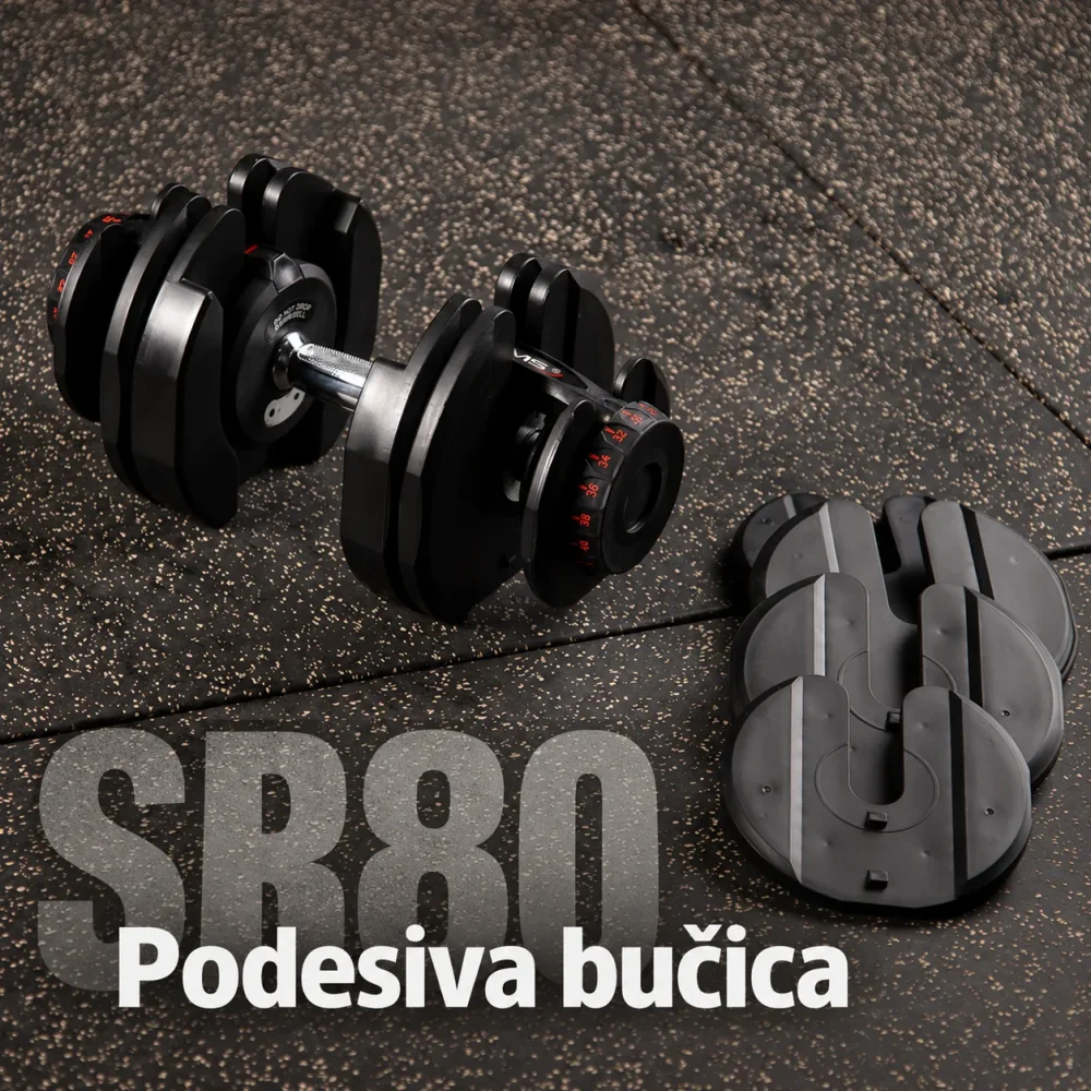 Nastavljiva ročka HMS SR80 5–40 kg Nastavljiva ročka HMS SR80 5–40 kg