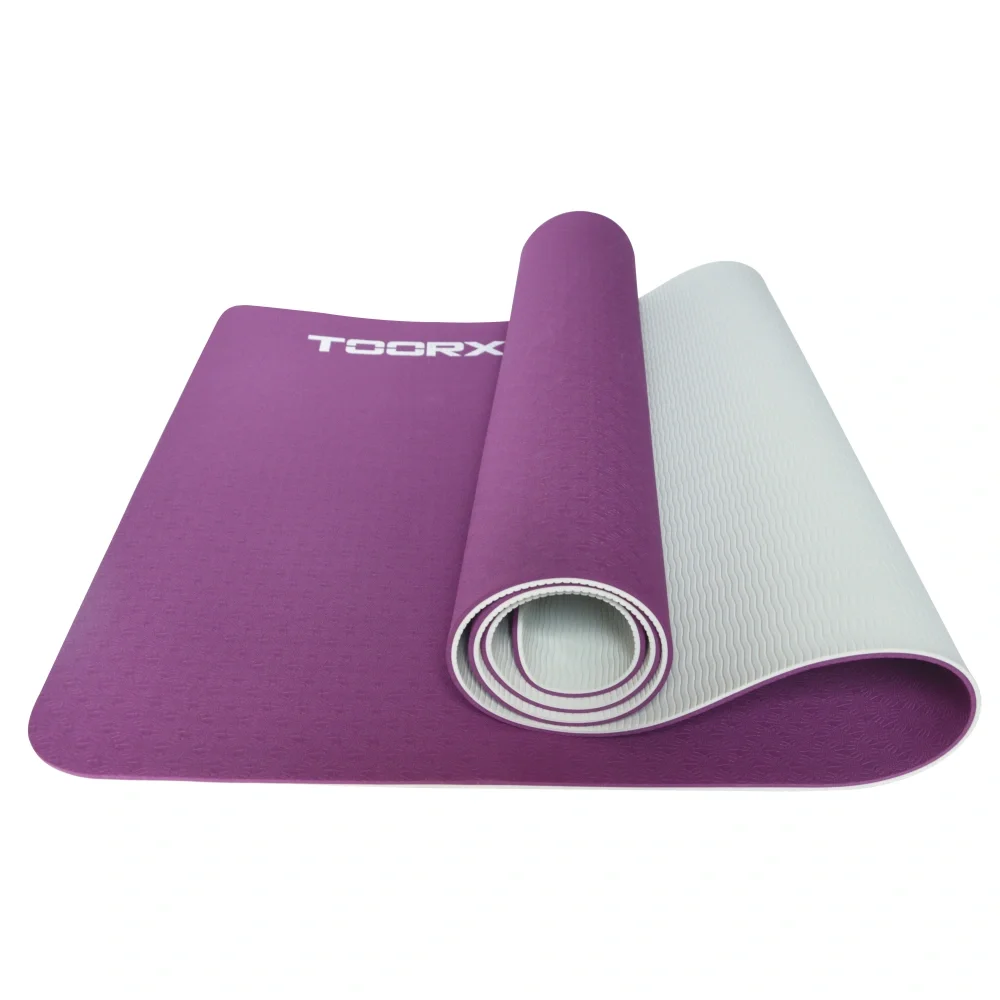 TPE prostirka Toorx burgundy-pearl