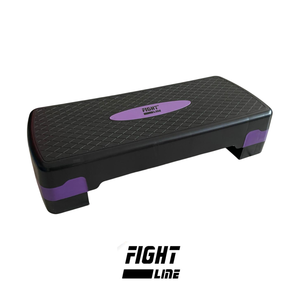 Aerobik step klupica s 2 visine crno-ljubičasta