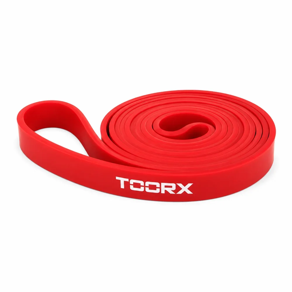 Elastična traka za vježbanje Power Band 208 x 1,3 cm crvena Toorx AHF-128