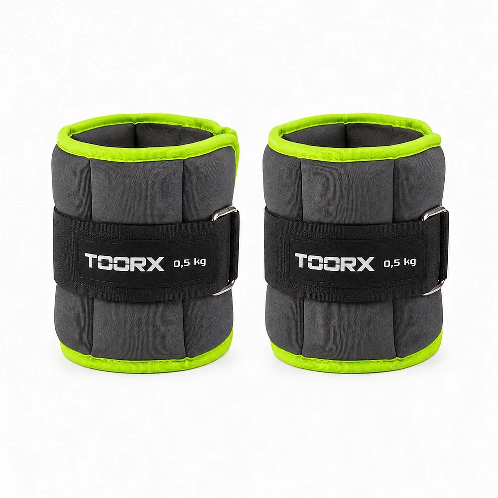 Uteži za zapestja in gležnje 0,5 kg (2 kosa) Toorx AHF-071 zelene Uteži za zapestja in gležnje 0,5 kg (2 kosa) Toorx AHF-071 zelene