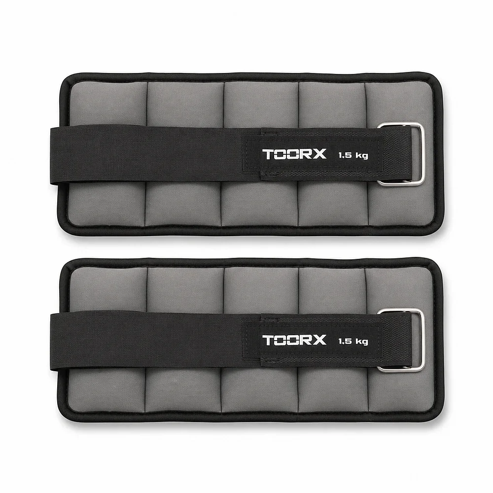 Uteži za zapestja in gležnje 1,5 kg (2 kosa) Toorx AHF-073 črne Uteži za zapestja in gležnje 1,5 kg (2 kosa) Toorx AHF-073 črne