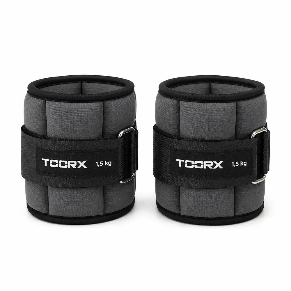 Uteži za zapestja in gležnje 1,5 kg (2 kosa) Toorx AHF-073 črne Uteži za zapestja in gležnje 1,5 kg (2 kosa) Toorx AHF-073 črne