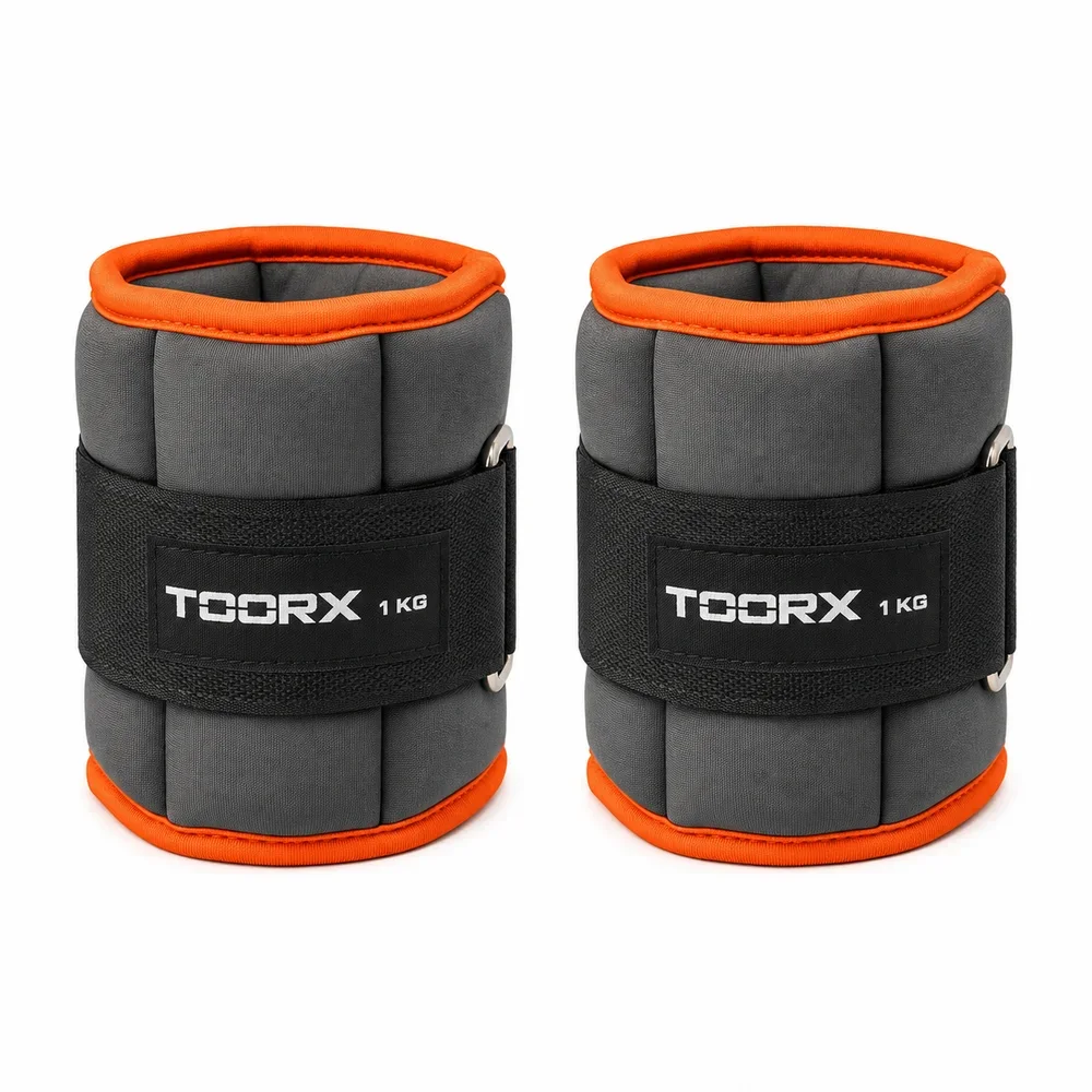 Uteži za zapestja in gležnje 1 kg (2 kosa) Toorx AHF-072 oranžne Uteži za zapestja in gležnje 1 kg (2 kosa) Toorx AHF-072 oranžne