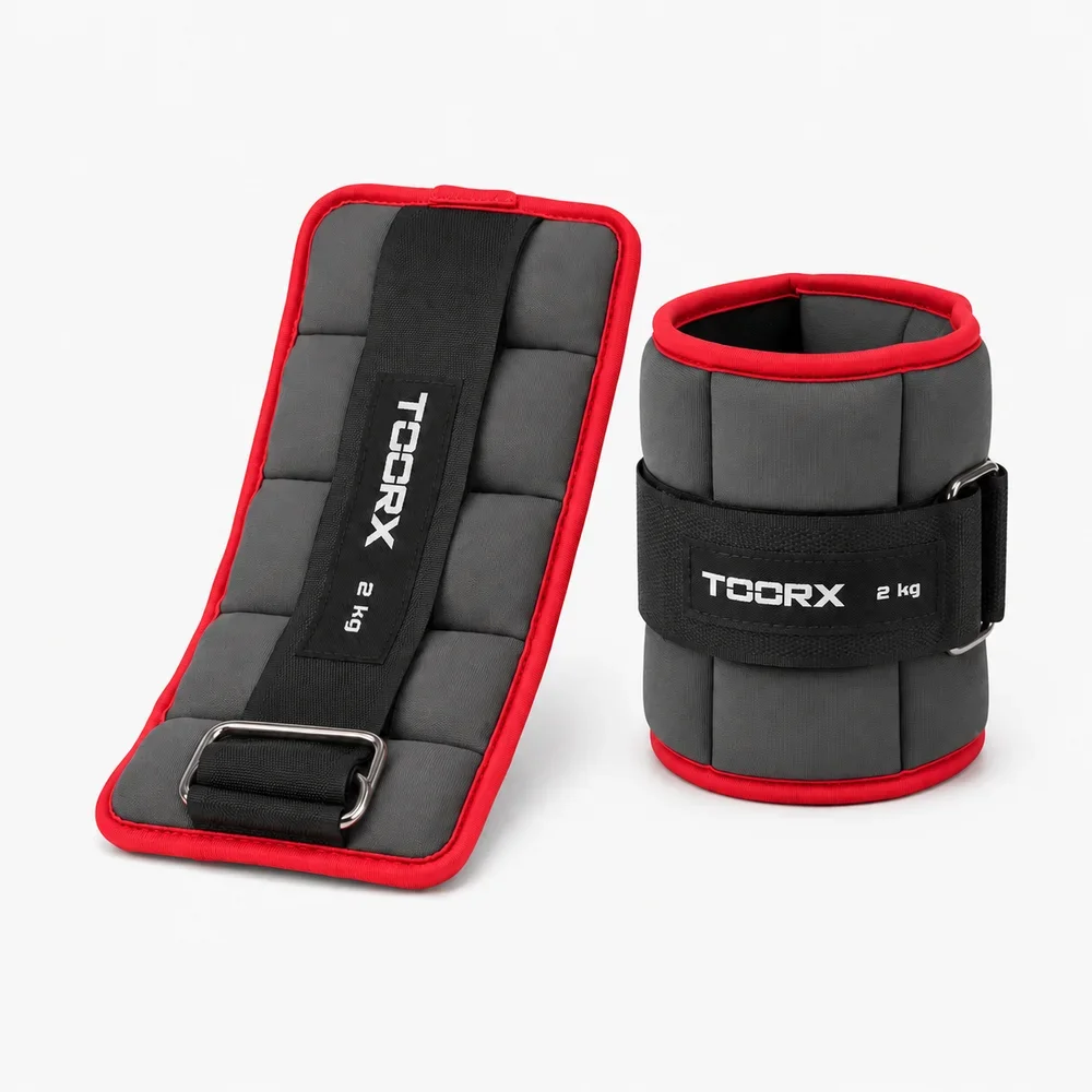 Utezi za zglobove 2 kg (2 kom) Toorx AHF-094 crveni