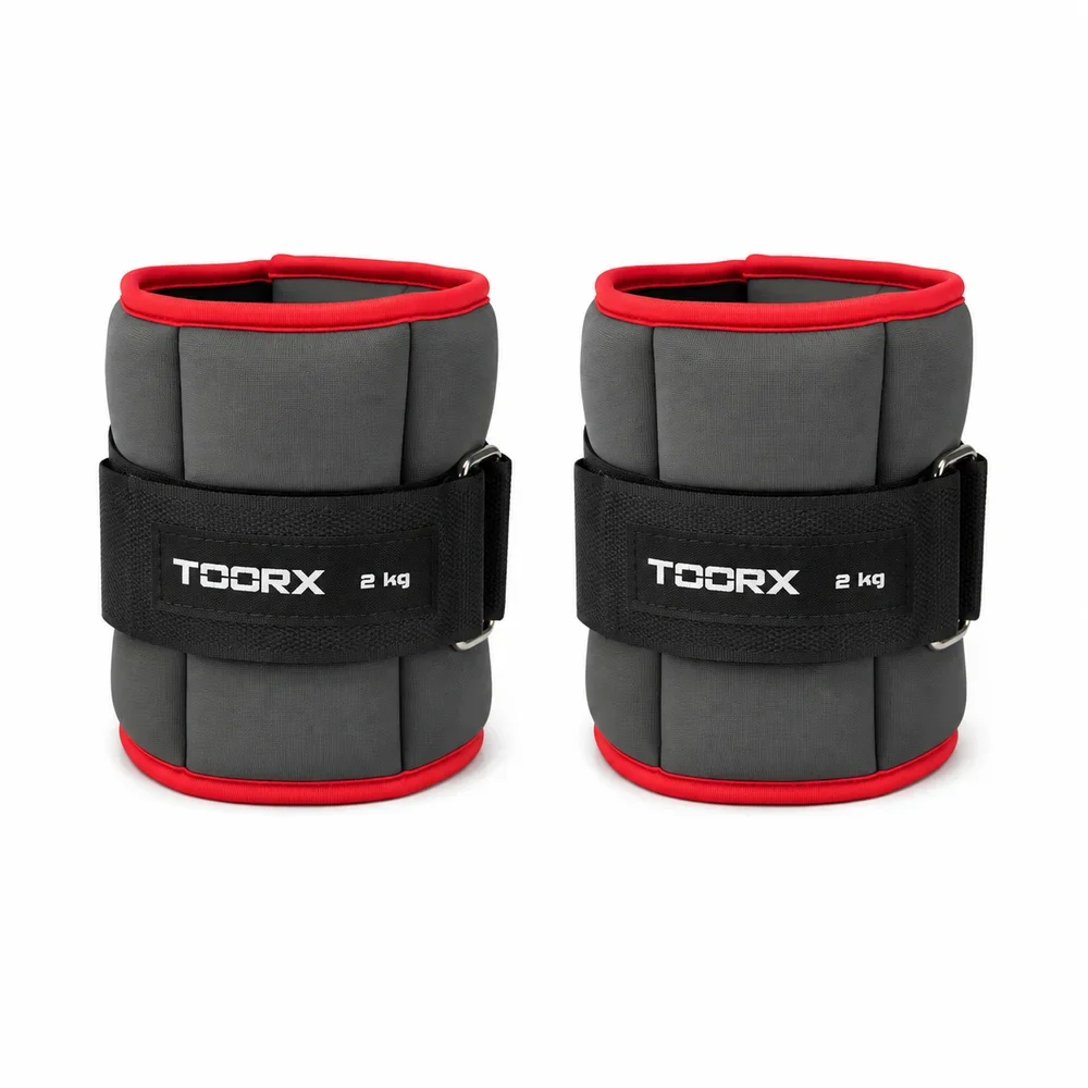Uteži za zapestja in gležnje 2 kg (2 kosa) Toorx AHF-094 rdeče Uteži za zapestja in gležnje 2 kg (2 kosa) Toorx AHF-094 rdeče