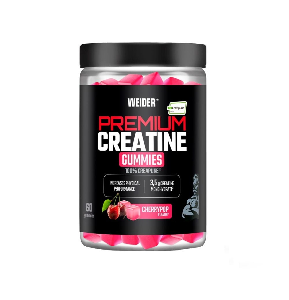 Weider Creatine Gummies (60 gumenih bombona) okus trešnja