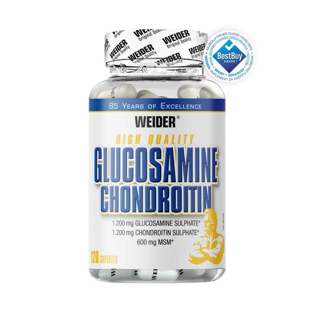 Weider Glucosamine & Chondroitin Plus MSM (120 kaps)
