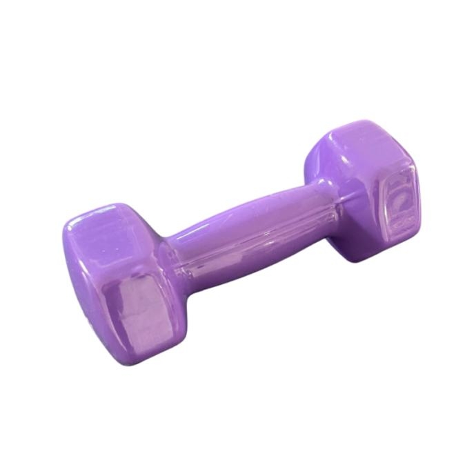Bučica 3kg heksagonalna plastificirana Fight Line ljubičasta