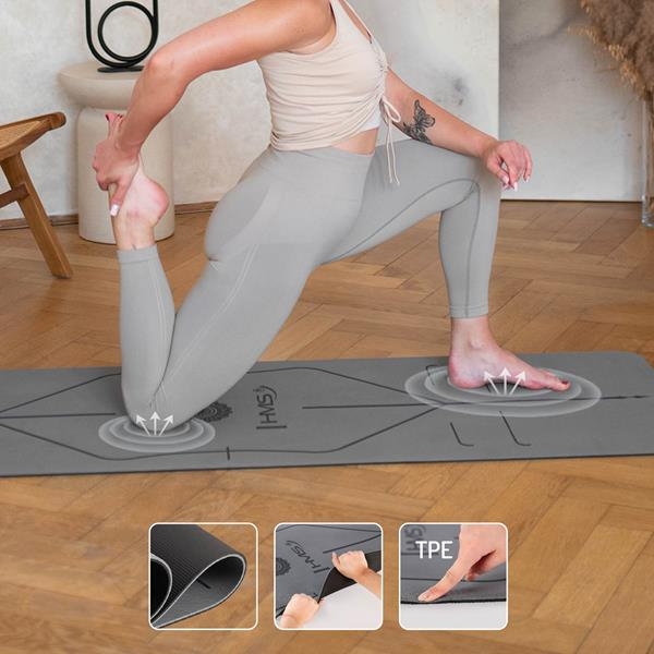 Prostirka za vježbanje TPE siva HMS YM10 Prostirka za vježbanje TPE siva HMS YM10