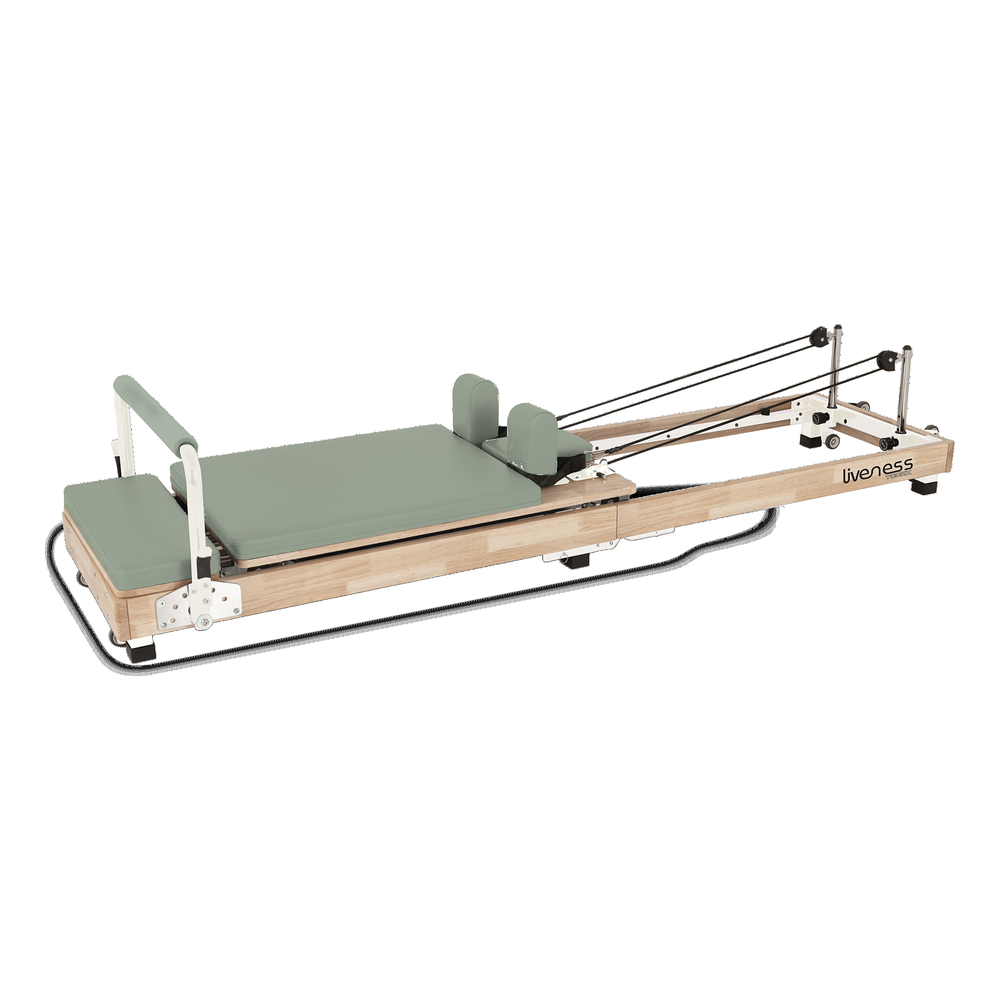 Pilates reformer TOORX Liveness PTX-500 drveni sklopivi profesionalni