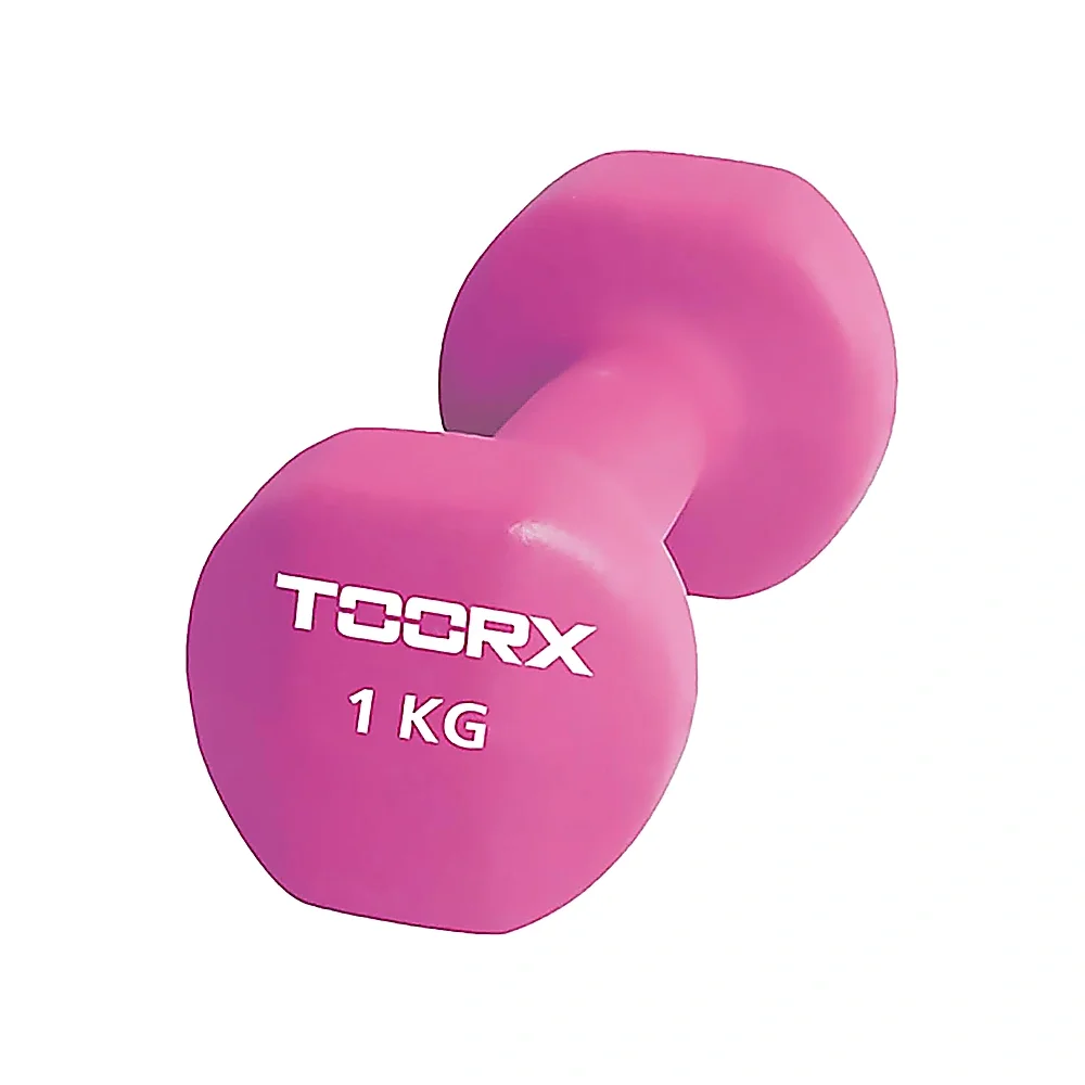 Bučica 1 kg neoprenska Toorx MN-1 ružičasta