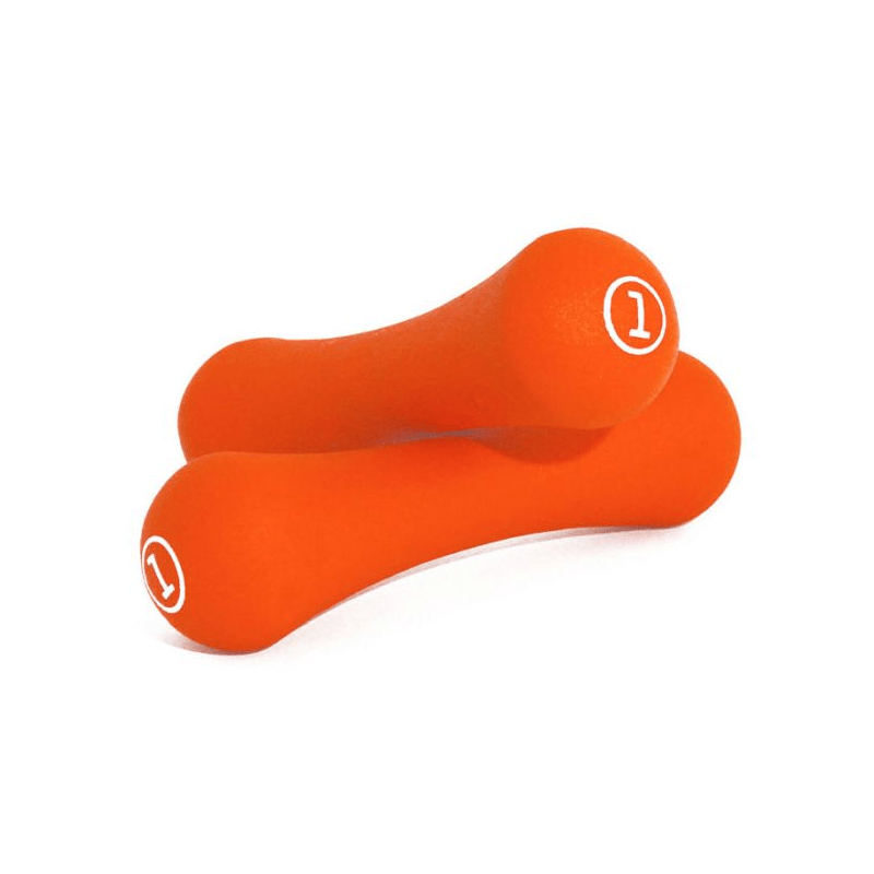 Bučice 1kg Bone Shape narančaste LiveUp (2 kom)