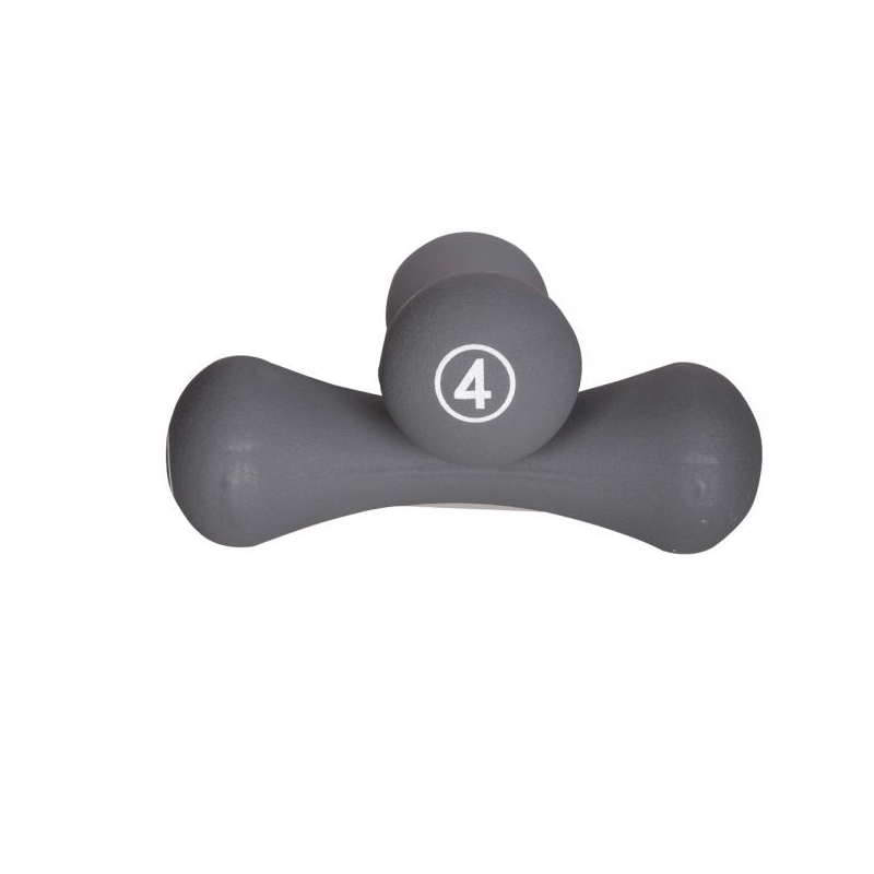 Bučice 4kg Bone Shape sive (2 kom)