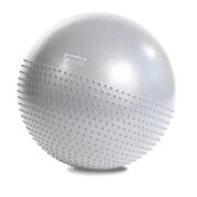 Pilates lopta masažna 65 cm siva