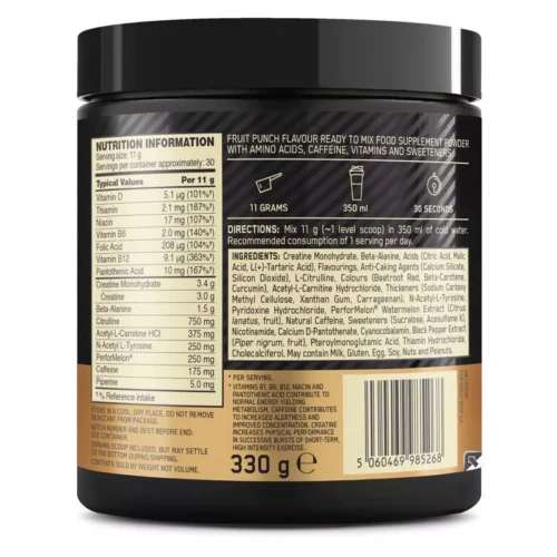 Optimum Nutrition Gold Standard Pre Workout, 330 g