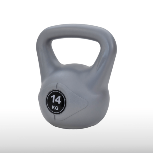 Srebrno-siva girja kettlebell od 14 kg, model Silver GP-14