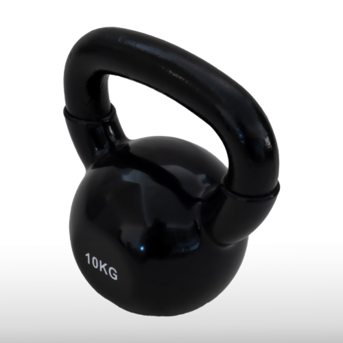 Girja kettlebell od 10 kg, crna verzija Black Edition, model Fight Line KBE-10