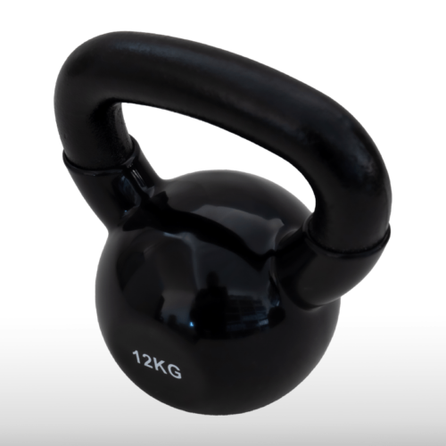 Girja kettlebell od 12 kg, crna verzija Black Edition, model Fight Line KBE-12