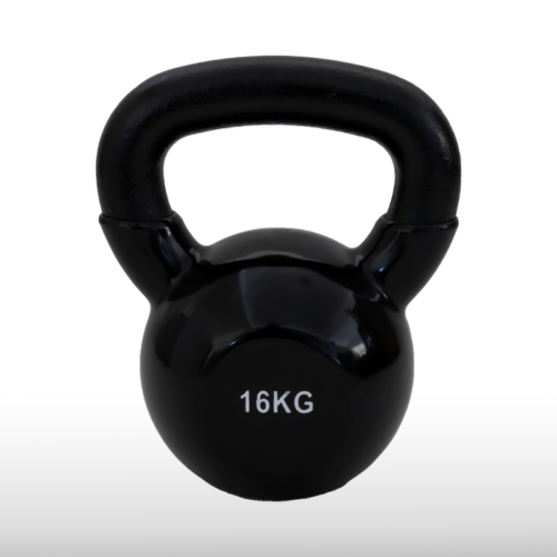 Girja kettlebell od 16 kg, crna verzija Black Edition, model Fight Line KBE-16