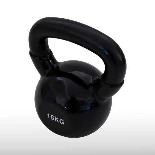 Girja kettlebell od 16 kg, crna verzija Black Edition, model Fight Line KBE-16