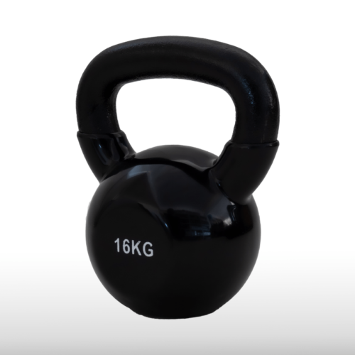 Girja kettlebell od 16 kg, crna verzija Black Edition, model Fight Line KBE-16