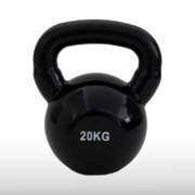 Girja kettlebell od 20 kg, crna verzija Black Edition, model Fight Line KBE-20