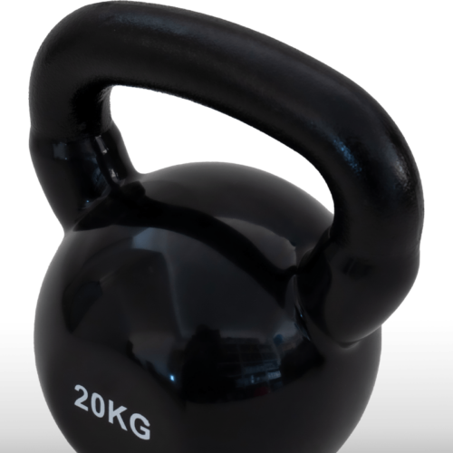 Girja kettlebell od 20 kg, crna verzija Black Edition, model Fight Line KBE-20