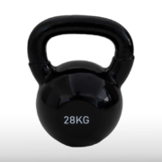 Girja kettlebell od 28 kg, crna verzija Black Edition, model Fight Line KBE-28