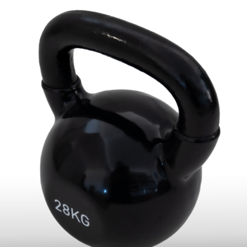Girja kettlebell od 28 kg, crna verzija Black Edition, model Fight Line KBE-28