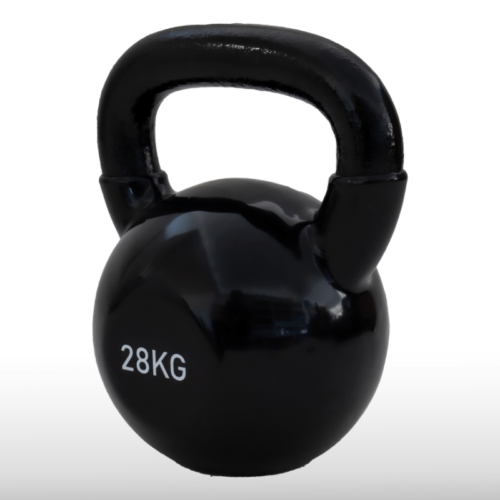 Girja kettlebell od 28 kg, crna verzija Black Edition, model Fight Line KBE-28
