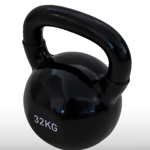 Girja kettlebell od 32 kg, crna verzija Black Edition, model Fight Line KBE-32