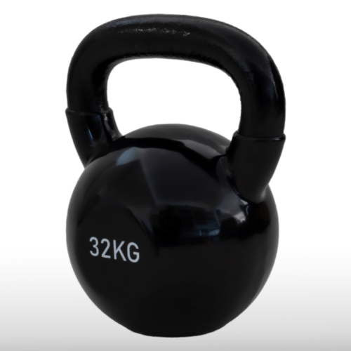 Girja kettlebell od 32 kg, crna verzija Black Edition, model Fight Line KBE-32
