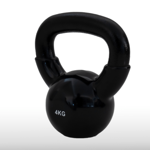 Girja kettlebell od 4 kg, crna verzija Black Edition, model Fight Line KBE-04