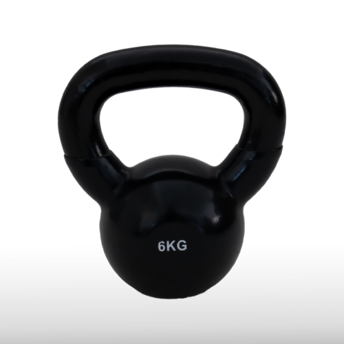 Girja kettlebell od 6 kg, crna verzija Black Edition, model Fight Line KBE-06