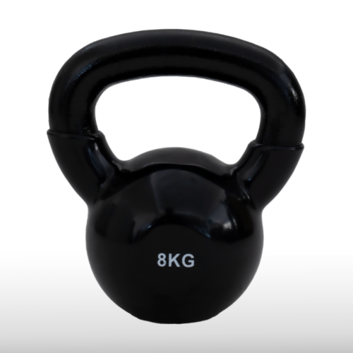 Girja kettlebell od 8 kg, crna verzija Black Edition, model Fight Line KBE-08